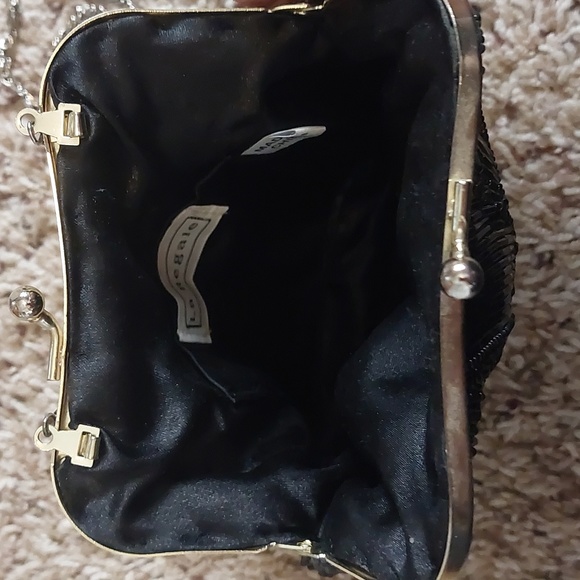 Black beaded clutch purse - NWOT - Picture 3 of 11